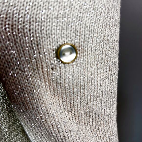 Massimo Dutti sweater Large lightweight linen belted v-neck blouson minimalist - Picture 11 of 14